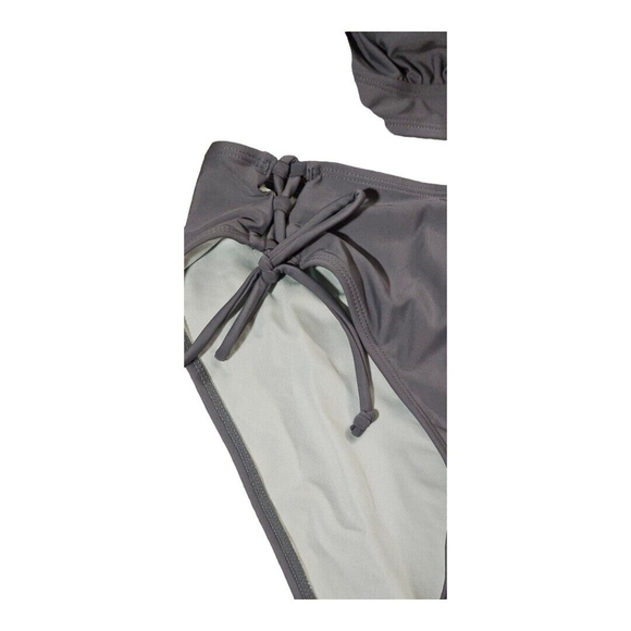 NWT Cupshe Womens Green Tie Sides Double Strap Bikini Swimwear Size M - Picture 2 of 9